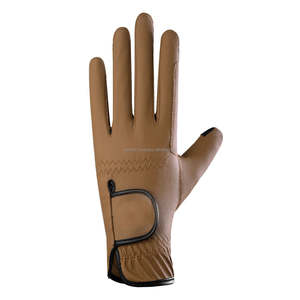 Gants d'équitation pour chevaux, en cuir/PU, pour l'hiver, à doigts entiers, fermeture à boucle, flexibles, antidérapants, pour l'extérieur, neufs - Product Image 6