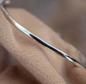 Luxueux bracelet manchette en argent sterling 925 Moissanite déclaration tenue de fête pour anniversaire torsadé cadeau élégant - Product Image 4