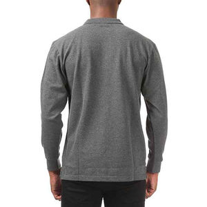 Camiseta Polo de Manga Larga para Hombre, Algodón, Sensación Fresca, Secado Rápido, Verano, Precio de Descuento al por Mayor, Diseño Sólido - Product Image 5