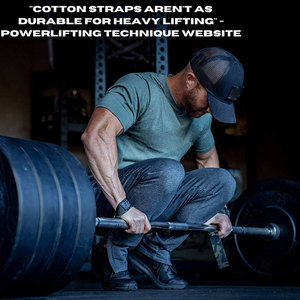 Sangles d'haltérophilie confortables de meilleure qualité Fitness Matériau solide Sangles de gymnastique à faible quantité minimale de commande dans le meilleur matériau - Product Image 3