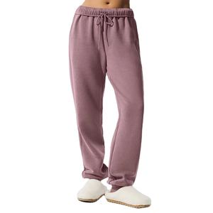 Ladies High Waist Sweatpants Warm Fleece Joggers Loose Fit Winter <b>Lounge</b> Pants Custom Logo OEM Casual Daily Wear <b>Trousers</b> - Product Image 1
