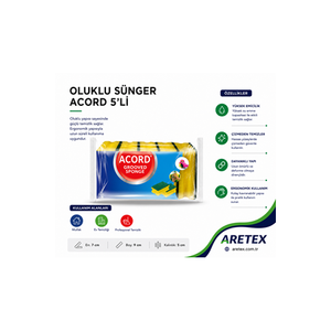 Spugna per Piatti Acord 5 Pezzi - Product Image 1