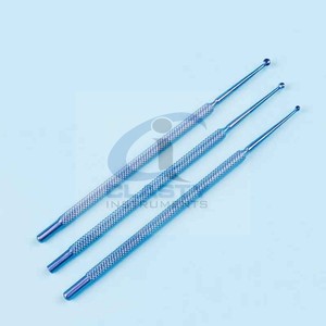 KIT DE 4PCS TITANIUM OPHTALMIQUE CURETTE SET D'INSTRUMENTS AVEC PLATEAU INSTRUMENTS CHIRURGICAUX BASE INSTRUMENTS DE CHIRURGIE - Product Image 5