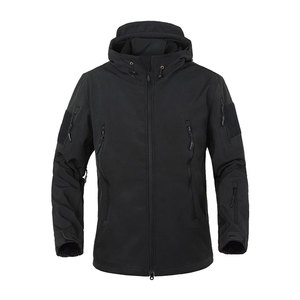 Custom logo Men Outdoor Sports Tactical <b>Work</b> Wear Soft Shell Waterproof Windbreaker Windproof <b>Fleece</b> Softshell Jacket - Product Image 3