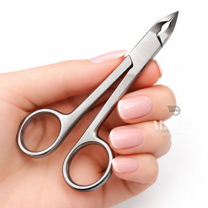Professional Stainless Steel Curved <b>Cuticle</b> Scissors Nail <b>Trimmer</b> Precision Manicure Pedicure Nail Care Tool for Finger Use - Product Image 5