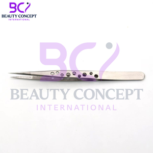 Wholesale Price Expert Sharp and Pointed Heavy Duty Good Seller Premium Quality Elegant Product Eyelash Extension Tweezers - Product Image 5