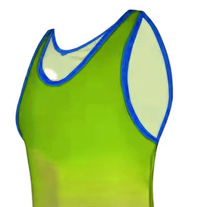 ชุดซิงเกิลต์สำหรับนักมวยปล้ำคุณภาพดี พิมพ์ลายแบบซับลิเมชั่น ออกแบบโลโก้ได้ตามต้องการ ชุดกีฬาสำหรับฝึกศิลปะการต่อสู้ ชุดซิงเกิลต์สำหรับนักมวยปล้ำผู้ใหญ่ - Product Image 2