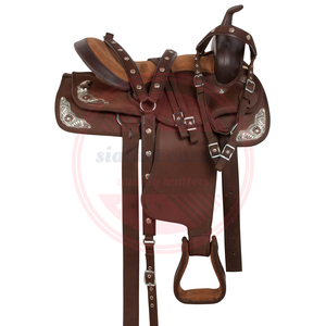 Selle d'équitation professionnelle en cuir véritable de meilleure qualité/selle d'équitation légère sur mesure - Product Image 1