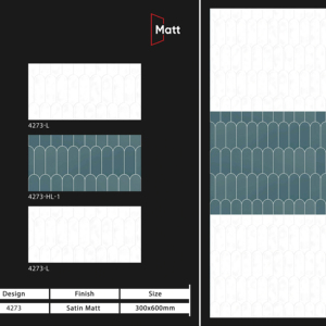 Carreaux muraux en céramique modernes 300x600mm pour salle de bain et cuisine, finition brillante ou mate, surface sculptée effet sucre, design mural intérieur luxueux - Product Image 1