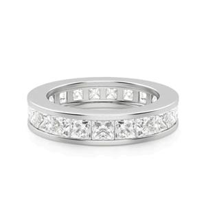 7.00แหวนเพชรโมอิสแบบตัดเป็นรูปเจ้าหญิง CTW สำหรับผู้หญิงของขวัญวันครบรอบและวันเกิดสำหรับความรักของคุณ - Product Image 1