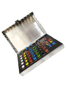 ชุดดอกสว่านปลูกฝังรากฟันเทียมแบบกรวย พรีเมียม ยูนิเวอร์แซล 42 ชิ้น ชุดดอกสว่านผ่าตัด พร้อมทอร์ค แร็คเช็ต แบบใช้มือ ผลิตจากสแตนเลสเกรด A+ - Product Image 4