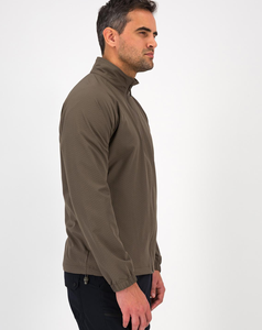 ABINZ ENTERPRISES 2026 Custom Made Men Olive Green <b>Fleece</b> Jacket Stand Collar Zipper Closure Casual Waterproof Windproof Autumn - Product Image 3