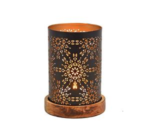 Bougeoir pilier en laiton moderne haut de gamme fabriqué en métal de conception coupée disponible fabricant grossiste vente directe d'usine - Product Image 1