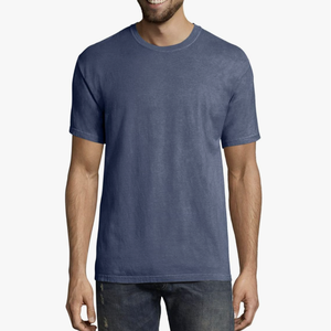 เสื้อยืดคอกลมย้อมสีสำหรับผู้ชายสไตล์สั้น - Product Image 2