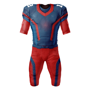 Conjuntos de uniformes de fútbol juvenil de alta calidad 2024, camisetas americanas transpirables, impresión por sublimación, camisetas americanas transpirables OEM - Product Image 6