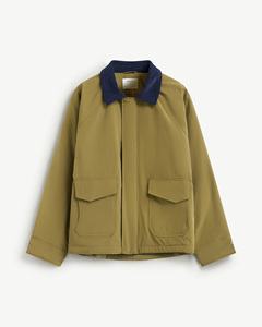 Blouson matelassé respirant pour homme, col contrastant, coupe classique, décontracté, couleur unie, taille personnalisée, automne, Vietnam, 100 % nylon, modèle - Product Image 1