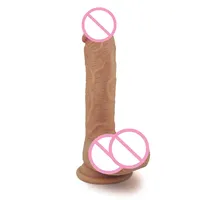 מציאותי דילדו נטענת פין סקס צעצועי 10 תנודות דילדו לנשים רך סיליקון גומי פין עם חזק יניקה גביע