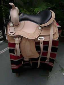 Silla de Montar de Cuero Suave Occidental de Primera Calidad, Asiento Cómodo con Herramientas Hechas a Mano para Montar a Caballo - Product Image 6