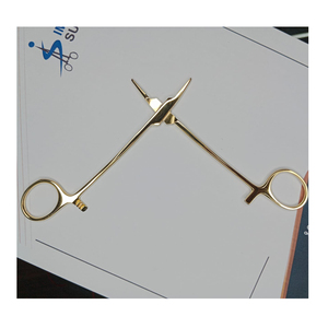 Soporte de aguja de acero inoxidable de alta calidad, abrazadera de sutura médica reutilizable, instrumentos quirúrgicos, hemostato recto Curvo - Product Image 1