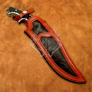 Couteau Bowie de chasse D2 en acier-Full Tang Sub Hilted fait à la main sur mesure avec étui en cuir, poignée ergonomique en Micarta, cadeau idéal - Product Image 5