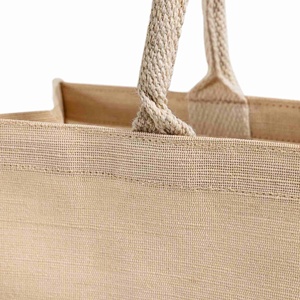 Juco Market Tote Eco-Friendly 12oz Jute Canvas Beach <b>Bag</b> with <b>Long</b> Rope Handle Reusable Customizable Pattern for Daily Use Gifts - Product Image 6