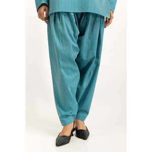 Conjunto de Pantalones Cortos de 2 Piezas en Tela Rib Teñida Dobby, Modelo IPST-55047, Estilo Casual para Verano, Tallas XS a 3XL - Product Image 3