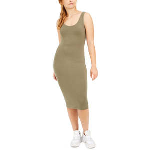 Abito Midi da Donna Bar III con Scollo a Barchetta, Stile Elegante Bodycon, Verde Oliva, Tessuto Traspirante per Matrimoni e Feste, Taglia XL, ODM 2 Pezzi - Product Image 1