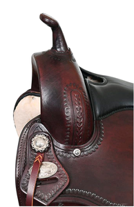 Selle Western en cuir véritable de qualité supérieure pour cheval Selle de course pour équitation Selle Western - Product Image 3
