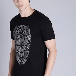 Impresión personalizada al por mayor de su logotipo de marca 100% camisas de algodón en blanco de gran tamaño para hombres camiseta lisa boxy Casual camisetas para hombres - Product Image 4