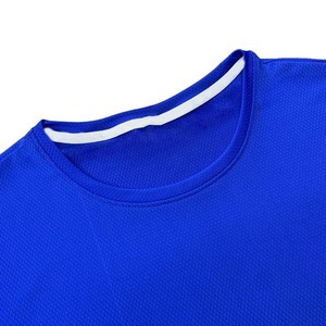 T-shirts à col rond pour hommes, vêtements à manches courtes, couleur bleue, manches courtes, streetwear d'été, OEM, t-shirts en coton et polyester personnalisés - Product Image 2