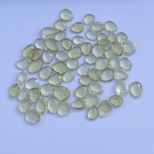 8mm 12mm Natural verde oro limón cuarzo facetado rebanada gota Talpe piedras semipreciosas al por mayor para la fabricación de joyas colgantes AAA - Product Image 2