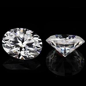 2*4 mm Oval <b>Moissanite</b> Stone GRA Certified <b>Loose</b> Gem Brilliant D Color VVS1 Clarity - Product Image 1