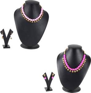 Top Selling Indian Manufacturer Oxodized <b>Pearl</b> <b>Necklace</b> <b>Set</b> for Baby Girls Women - Product Image 2