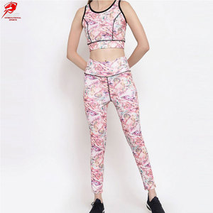 Stylish Wears Yoga Set For Fashionable Fitness Wear Colors <b>Seamless</b> <b>Leggings</b> And Top Set In Wholesale - Product Image 1