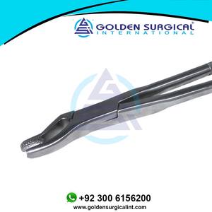 Fórceps Dental Equino de 19 Pulgadas, Estilo Pico de Pato - Extractor de Raíces y Coronas de Mandíbula Ancha y Plana, Cirugía Oral Veterinaria - Product Image 4