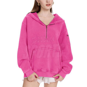 Suéter de gran tamaño Sudaderas con capucha de lavado ácido para mujer Ropa de calle de alta calidad Sudaderas con capucha de lavado ácido - Product Image 2