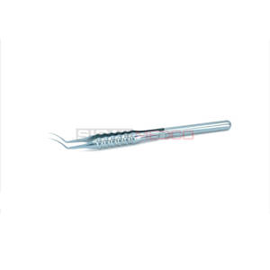Forceps de capsulorhexis manuel, acier inoxydable allemand, tige marquée, pointes dentelées pointues de 2,5 mm et 5 mm, chirurgie ophtalmique de la cataracte - Product Image 1