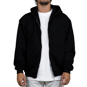 Best 100% Cotton Solid Custom Design Men's <b>Fleece</b> <b>Zipper</b> Hoodies for Winter Breathable Windproof Eco-Friendly Reasonable Price - Product Image 3