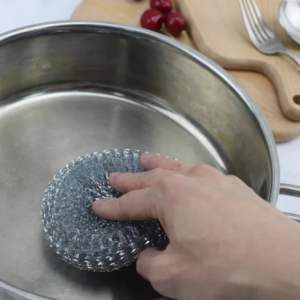 Casalina Lot de 2 éponges de nettoyage de cuisine en acier inoxydable sans rouille et tampons à récurer - Product Image 6