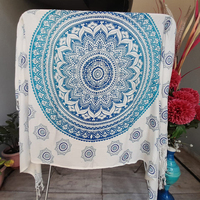 Robe de plage imprimé Mandala, écharpe, Sarong, rayonne, vêtements de plage, personnalisable, OEM, prix d'usine, 2023, offre spéciale, 100%