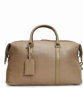 Premium Genuine Leather Lightweight Duffle <b>Bag</b> <b>Men</b> Luxury Weekender Travel <b>Overnight</b> Carry Luggage Gym Sports Large Tote - Product Image 1