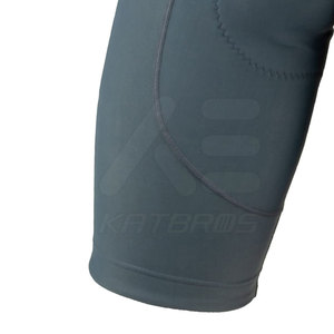 Shorts de cyclisme pour hommes, couleur unie, anti-humidité, écologiques, respirants, en Spandex et Polyester 160g, longueur courte - Product Image 6