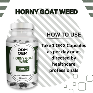 OEM ODM 500มก. แคปซูลสารสกัดจากวัชพืชแพะ60จำนวนสำหรับผู้ใหญ่ - Product Image 3