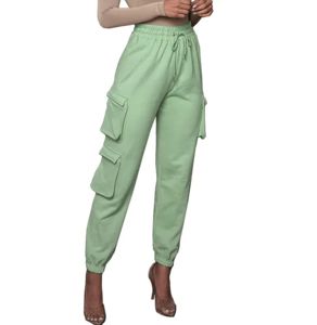 Pantalones Cargo de Alta Calidad para Mujer, Marca KATBROS INDUSTRY, Personalizables, Modernos, Sólidos, Transpirables, con Cintura Elástica, para Invierno, con Logotipo Personalizado y Talla a Medida - Product Image 1