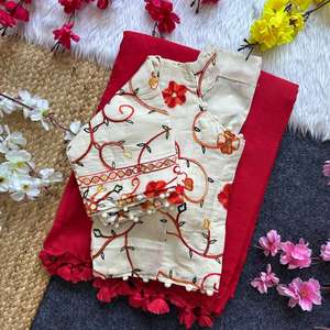 Presenting Blousewala khadi cotton Blouse at wholesale rates in india - Product Image 4