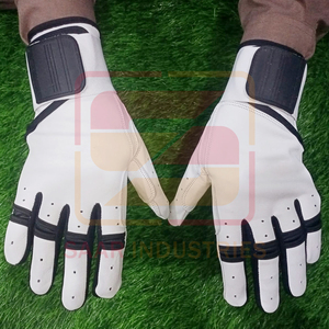 Gants de frappe de Baseball professionnels en cuir véritable de haute qualité respirant Durable doux confortable meilleure prise en main sur mesure - Product Image 5