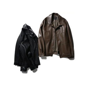 Veste en cuir pour hommes, coupe-vent durable et personnalisée, de haute qualité, meilleure arrivée, veste en cuir à la mode pour hommes - Product Image 4