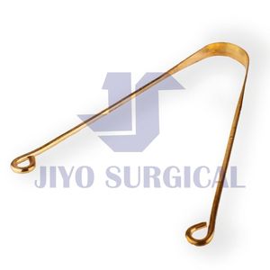 เครื่องทำความสะอาดลิ้นทำจากทองแดงบริสุทธิ์,ที่ขูดลิ้นแบบใช้ซ้ำได้ใช้ทำความสะอาดได้ด้วยมือดูแลช่องปากอายุรเวทล่าสุด - Product Image 4