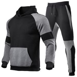 Venta al por mayor de conjuntos de trajes de jogging para hombre chándal deportivo 2 piezas gimnasio sudaderas con capucha de manga larga con capucha ejercicio entrenamientos - Product Image 2