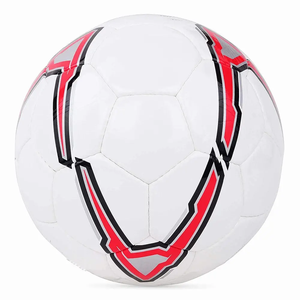 Nouveau design de ballon de football en PU, panneaux sérigraphiés blancs, cousu à la machine, ballon de compétition, logo et taille personnalisés, fabriqué au Pakistan - Product Image 2